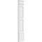Ekena Millwork Two Equal Flat Panel PVC Pilaster w/Decorative Capital & Base, 9"W x 48"H x 2"P PILP09X048DFP02-2 - alternate 5